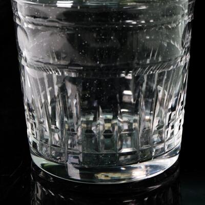 Pressed Glass Decanter W/ Stopper
