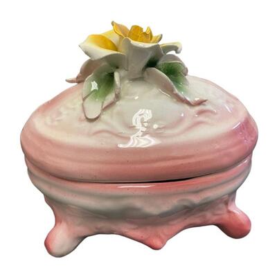 Capodimonte Porcelain Lidded Dish