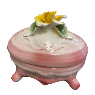 Capodimonte Porcelain Lidded Dish