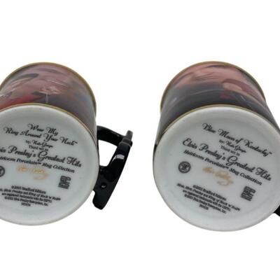 Pair of Elvis Presley's Greatest Hit's Mugs