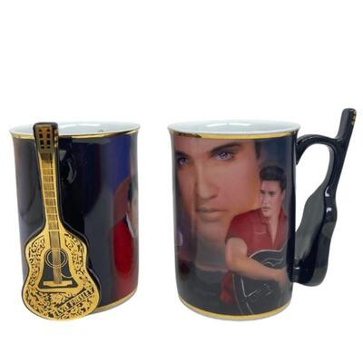 Pair of Elvis Presley's Greatest Hit's Mugs