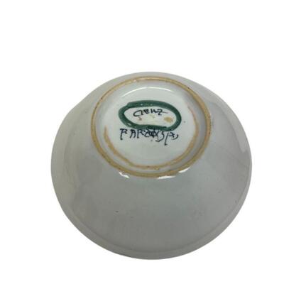 Continental Painted Pottery Covered Jar