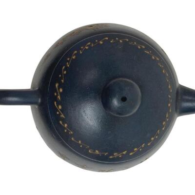 Chinese Yixing Blue Small Clay Teapot