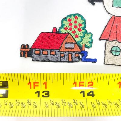 COUNTRY HOME & WEATHER VANE EMBROIDERED PATCHES BUNDLE OF 2