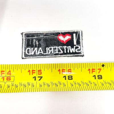 â€œI â¤ï¸ SWITZERLANDâ€ SOUVENIR BADGE/PATCH