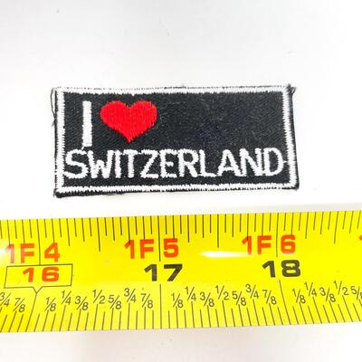 â€œI â¤ï¸ SWITZERLANDâ€ SOUVENIR BADGE/PATCH