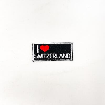 â€œI â¤ï¸ SWITZERLANDâ€ SOUVENIR BADGE/PATCH