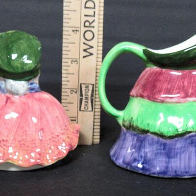 English Creamer and Teapot Cover