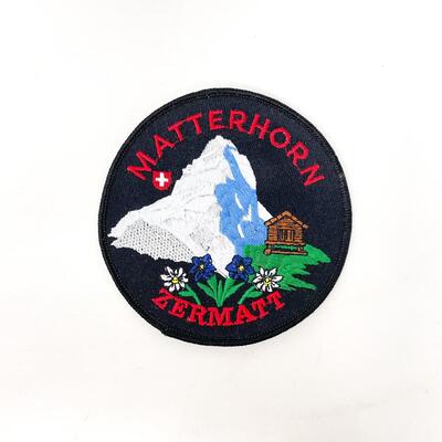 LARGE ROUND MATTERHORN ZERMATT SWITZERLAND SOUVENIR BADGE/PATCH #2