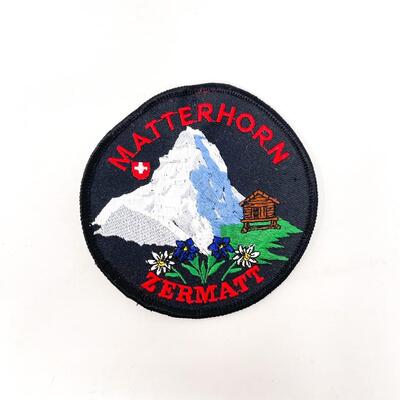 LARGE ROUND MATTERHORN ZERMATT SWITZERLAND SOUVENIR BADGE/PATCH #3