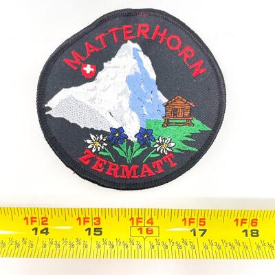 LARGE ROUND MATTERHORN ZERMATT SWITZERLAND SOUVENIR BADGE/PATCH #3
