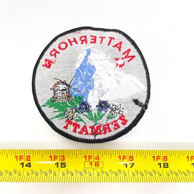 LARGE ROUND MATTERHORN ZERMATT SWITZERLAND SOUVENIR BADGE/PATCH #3