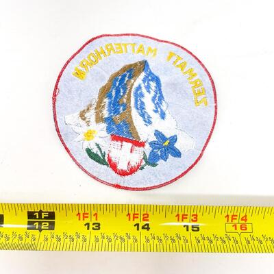 LARGE ROUND MATTERHORN ZERMATT SWITZERLAND SOUVENIR BADGE/PATCH #4