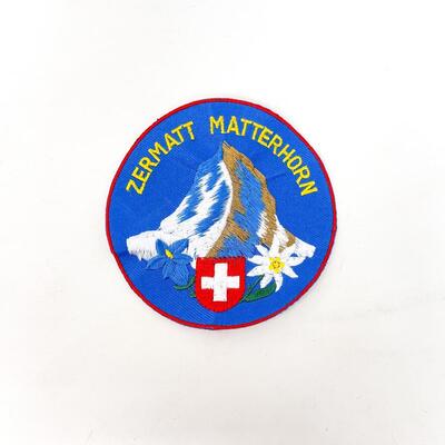 LARGE ROUND MATTERHORN ZERMATT SWITZERLAND SOUVENIR BADGE/PATCH #4