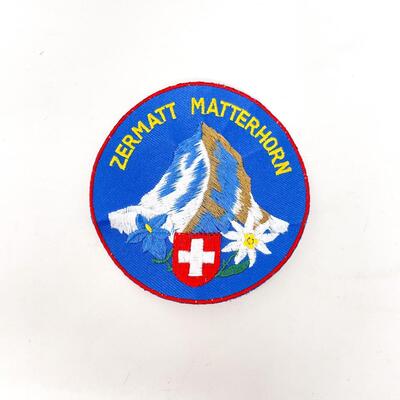 LARGE ROUND MATTERHORN ZERMATT SWITZERLAND SOUVENIR BADGE/PATCH #5