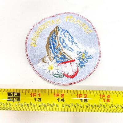 LARGE ROUND MATTERHORN ZERMATT SWITZERLAND SOUVENIR BADGE/PATCH #5