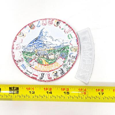 LARGE ROUND MATTERHORN ZERMATT SWITZERLAND SOUVENIR BADGE/PATCH BUNDLE #7