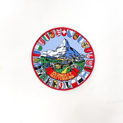 LARGE ROUND MATTERHORN ZERMATT SWITZERLAND SOUVENIR BADGE/PATCH #6