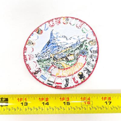 LARGE ROUND MATTERHORN ZERMATT SWITZERLAND SOUVENIR BADGE/PATCH #7