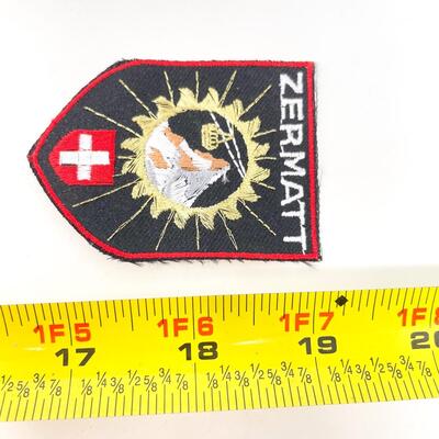 ZERMATT SWITZERLAND SOUVENIR BADGE/PATCH #5