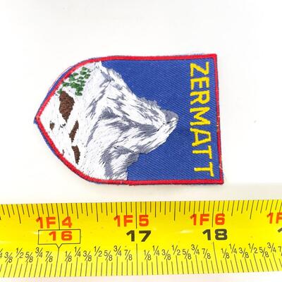ZERMATT SWITZERLAND SOUVENIR BADGE/PATCH #11