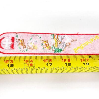 SWITZERLAND BOOKMARK STYLE SOUVENIR BADGE/PATCH