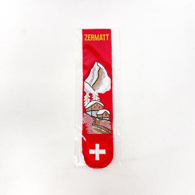 ZERMATT SWITZERLAND BOOKMARK STYLE SOUVENIR BADGE/PATCH #2