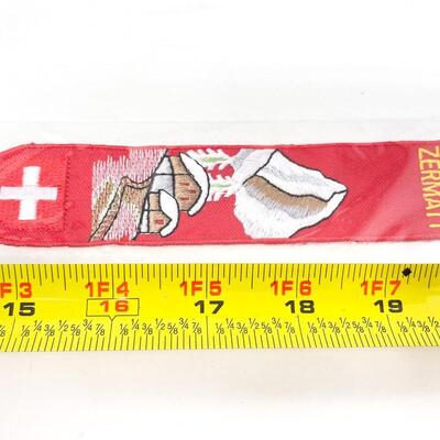 ZERMATT SWITZERLAND BOOKMARK STYLE SOUVENIR BADGE/PATCH #2