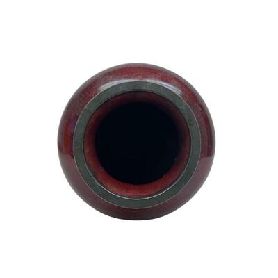 Japanese Ginbari Cloisonne Pigeon Blood Koi Fish Vase