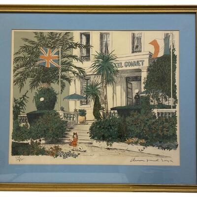 Denis Paul Noyer, Hotel Gonnet, L.E. Lithograph