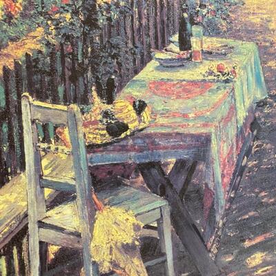Large Theodor von Hermann Giclee Summer in Garden