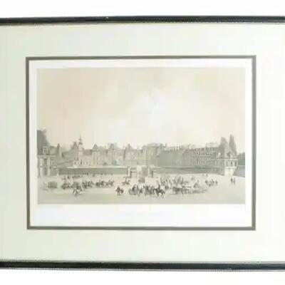 2 Mid 19th C Paris Lithographs by Philippe Benoist