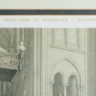 2 Mid 19th C Paris Lithographs by Philippe Benoist