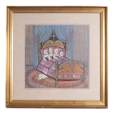 P. Buckley Moss LE Print GIRLS CLUB Signed