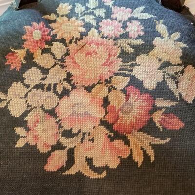 Lot #98  Pair Antique Balloon Back Parlor Chairs