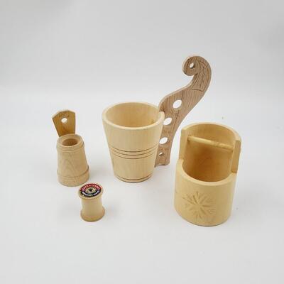 UNFINISHED WOOD COLLECTABLES BUNDLE