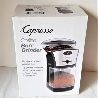 Lot #103  Capresso Coffee Bean Grinder - New in Box