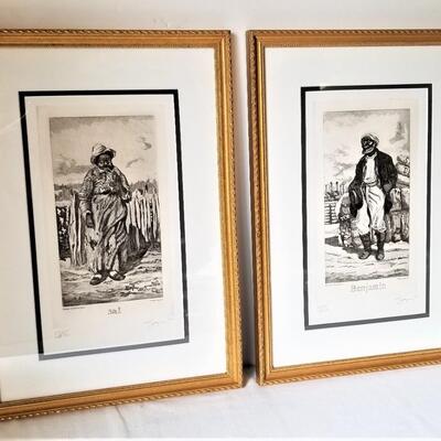 Lot #105  Framed Pair of Philip Sage signed/numbered prints