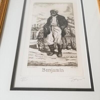 Lot #105  Framed Pair of Philip Sage signed/numbered prints