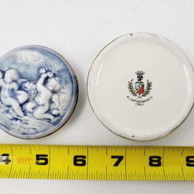 R. CAPODIMONTE ITALIAN PORCELAIN TRINKET BOX