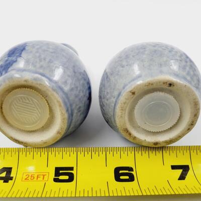 GERMAN WESTERWALD STONEWARE SALT & PEPPER SHAKERS