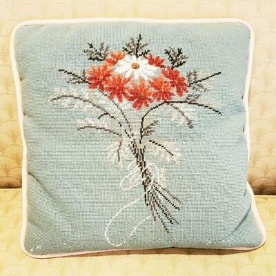 SOLDNeedlepoint pillow  $15