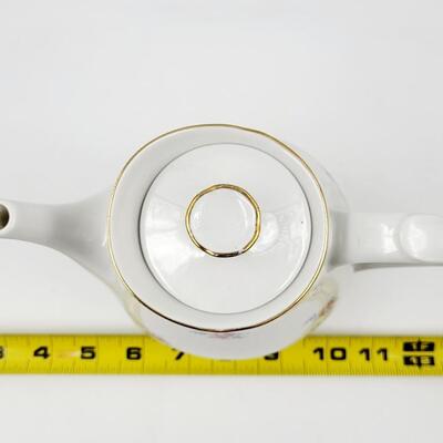 RICHARD GINORI FLOWERED CHINA TEA POT