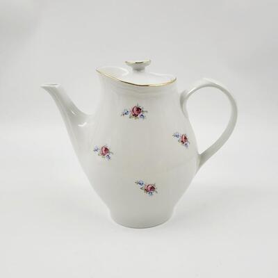 RICHARD GINORI FLOWERED CHINA TEA POT