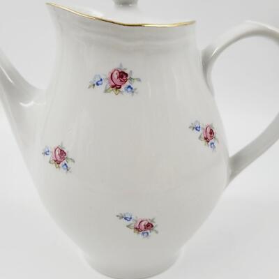 RICHARD GINORI FLOWERED CHINA TEA POT