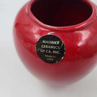 MAURICE CERAMIC RED VASE