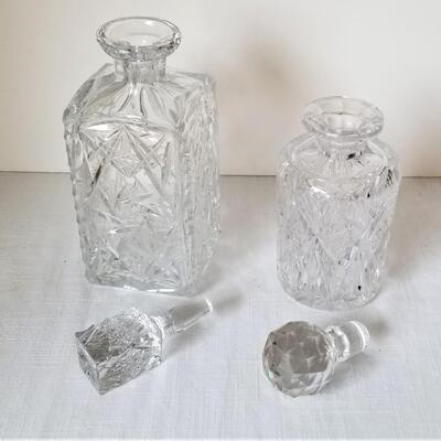 Lot #107  2 Lead Crystal Decanters