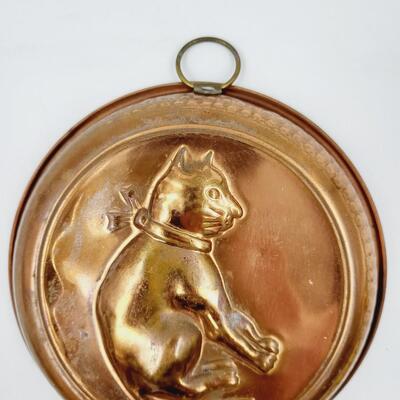 COPPER KITTY WALL HANGING