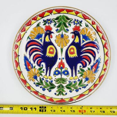 HAND MADE MANOUSAKIS-KERAMAK DECORATIVE PLATE