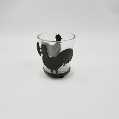 ROOSTER METAL CANDLE HOLDER VOTIVE